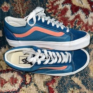 Pink and blue vans